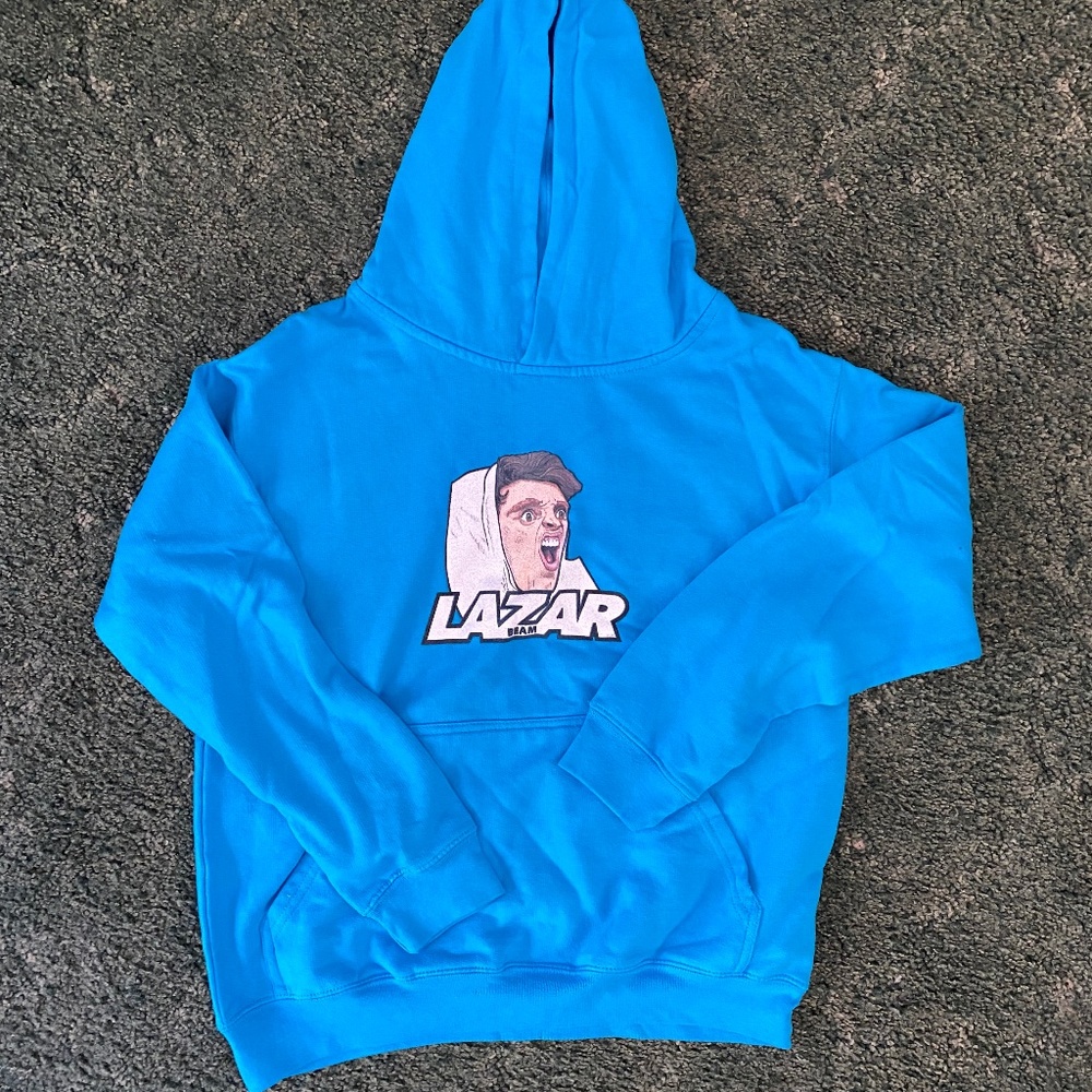 Lazar Beam Turquoise Hoodie Large kids